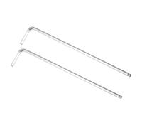 sourcing map 2pcs Boule Terminal Hexagone Clé Clé, L Forme Long Bras CR-V Réparation Outil, SAE 1/8"