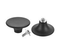sourcing map 2Pcs Bouton de Remplacement Universel pour Couvercle de Casserole, Poignées en Plastique Résistant à la Chaleur pour Couvercles de Cuisine, Noir