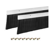 sourcing map 2Pcs Brosse de Porte Balai Bas en Forme de H Argent