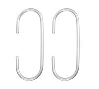 sourcing map 2pcs C crochet pour suspensions, 5.7 pouce C-Forme Cintre Crochet pour suspensions Vêtements Serviette Écharpe Placard Organisateur crochet, Argent
