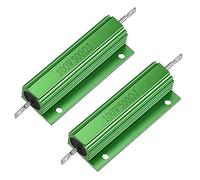 sourcing map 2pcs cage aluminium 100W Résistance bobiné 500Ohm LED remploi transformateur 100W 500RJ