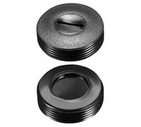 sourcing map 2pcs Capuchon de porte-balais de carbone 22mm O.D. 10,5 mm I.D. 6.7mm Couvre Pinceau Noir