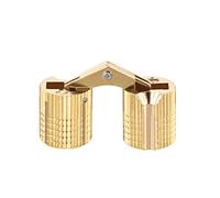 sourcing map 2pcs Charnière Cylindrique Charnière Invisible Porte Placard Armoire 12mm angle ouvrir 180°