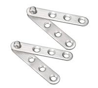 sourcing map 2pcs Charnière Pivot Porte 360 Degré Tournante Acier Inox 60mmx11mm