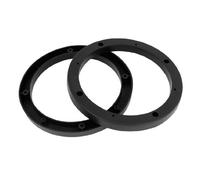 sourcing map 2pcs couvercles en Plastique Noir 18 cm Diamètre Entretoises Haut-Parleur Anneau d'extension pour Moto