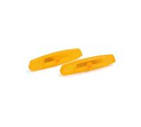 sourcing map- 2pcs d'avertissement réfléchissant en Plastique Orange à Pince 11.7x2.8x1.3cm