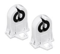 sourcing map 2pcs Douille de Lampe G13 T8 Fluorescente Base Blanc Accessoire lumière