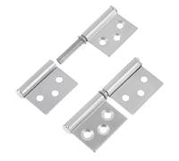 sourcing map 2pcs drapeau acier inoxydable porte fenêtre Type charnières Meuble 3.1" Longueur