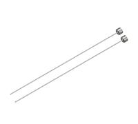 sourcing map 2Pcs Droit Éjecteur Broches 0.8mm (1/32") Rond Pointe Poinçon | 65Mn Acier, Diamètre, 100mm (4"), Long pour Mécanique Entretien