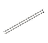 sourcing map 2Pcs Droit Éjecteur Broches 5mm (13/64") Diamètre 65Mn Acier | Rond Pointe Poinçon, 200mm (8") Long pour Mécanique Entretien