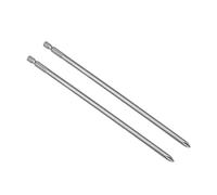 sourcing map 2pcs Embout de Tournevis 1/4-Pouce Hex Tige 200mm Long cruciforme 6PH2 Magnétique S2