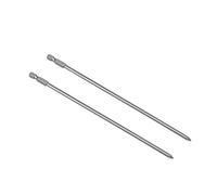 sourcing map 2pcs Embout de Tournevis 1/4Pouce Hex Tige 200mm Long cruciforme 4.5PH1 Magnétique S2
