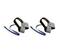 sourcing map 2Pcs Esd Anti Statique Pied Talon Sangle Poignet Courroie Gris | Bande Réglable pour Mise à terre Suppression Statique