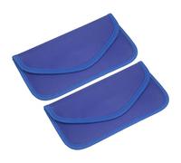 sourcing map 2pcs Faraday Sac, RFID Signal Blocage Pochette Portefeuille 7.87 Pouce Anti-Radiation Anti-TSupporter Anti-Vol Anti-Espionnage pour Téléphone et Clé Gousset, Bleu