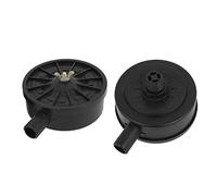 sourcing map 2pcs Filtre à Air Compresseur Filtration tranquille réparation 20mm filetage noir