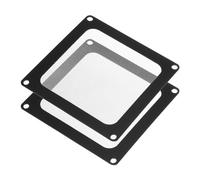 sourcing map 2Pcs Filtre à Poussière pour PC, 90x90mm, Cadre Magnétique en Nylon, Couverture en Maille Anti-Poussière pour Ventilateurs de Boîtier d'Ordinateur, Haut-Parleurs, Noir