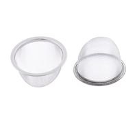 SOURCING MAP 2Pcs Filtre Théière Maille Thé Infuseur Filtre Tisane Crépine Filet Thé Panier Passoire épice 75mm dia. en inox rond