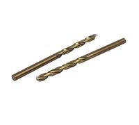 sourcing map 2pcs Foret hélicoïdal HSS Cobalt 4.3mm Dia forage spirale métrique Outil rotatif