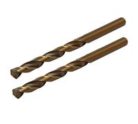 sourcing map 2pcs Foret hélicoïdal HSS Cobalt 6.9mm Dia perçage tige droite métrique