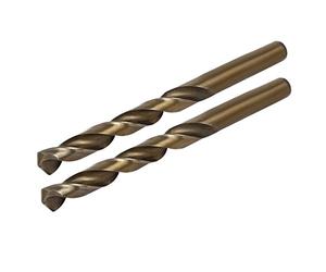 sourcing map 2pcs Foret hélicoïdal HSS Cobalt 9,8mm Dia tige droite métrique outil forage