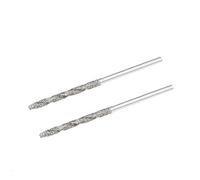 sourcing map 2pcs Foret Hélicoïdal Mèche Diamant 1.7mm en Acier Rapide HSS pour Verre Coquillages Pierre Carrelage