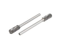 sourcing map 2pcs Fraise Rotative lime 3mm Dia tige ronde 5mm tête Dia gravure acier tungstène