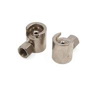 sourcing map 2pcs Graisseur 9mm Laiton Bouton Fil Tête Graissage Joint Coupleur Montage pour Auto