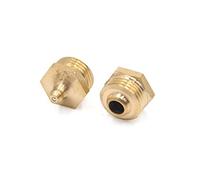 sourcing map 2pcs Graisseur Droit M20 x 1.5 Filetage Laiton Raccord Graisseur pour Auto