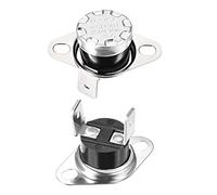 sourcing map 2Pcs Interrupteur contrôle température KSD301 thermostat 85°C | 10A, N.O, axe 6,3mm