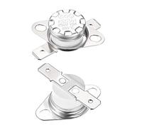 sourcing map 2pcs Interrupteur de Contrôle de Température KSD301 thermostat 200°C 10A Normalement Fermé N.C pour micro-ondes four cafetière