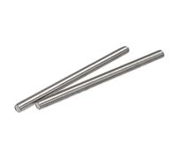 sourcing map 2Pcs M10 x 150mm Tige Filetée Entièrement 304 Inox Acier Droite Main Fil