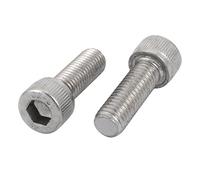 sourcing map 2pcs M10x30mm Vis Filetage à Gauche Tête Creuse Boulon en 304 Acier Inox