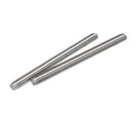 sourcing map 2Pcs M12 x 150mm Tige Filetée Entièrement 304 Inox Acier Droite Main Fil