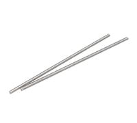 sourcing map 2Pcs M5 x 200mm Tige Filetée Entièrement 304 Inox Acier Droite Main Fil
