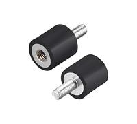 sourcing map 2Pcs M5x10mm Mâle Femelle Silent Bloc Support Caoutchouc