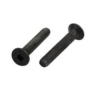 sourcing map 2pcs M5x30mm Vis à Filetage Gauche Tête Fraisée Six Pans Creux Boulon Fixation DIN7991