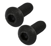 sourcing map 2pcs M8x20mm Boulon Filetage à Gauche Vis Pas à Gauche à Tête Bombée Classe 10.9