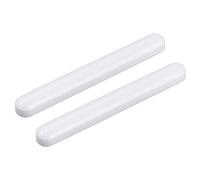 sourcing map 2Pcs Magnétique Agitateur Mélangeur Blanc pour Laboratoire | Agitateur Barre Tige, 80mm (3.15")x10mm, Cylindre Forme Revêtement Aimant