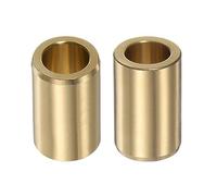 sourcing map 2pcs Manchon Roulements 12 mm x 18 mm x 30 mm Enveloppé Sans-huile Bagues Laiton Alliage