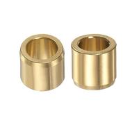sourcing map 2pcs Manchon Roulements 8 mm x 12 mm x 10 mm Enveloppé Sans-huile Bagues Laiton Alliage
