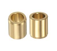 sourcing map 2pcs Manchon Roulements 8 mm x 12 mm x 15 mm Enveloppé Sans-huile Bagues Laiton Alliage