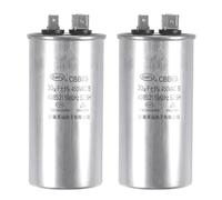 sourcing map 2Pcs Marche Condensateur Rond 30uF 30mfd 450V AC 40/85/21 | CBB65, Aluminium Coffret avec Terminal pour Climatisateur Compresseur Moteur Chaleur Pompe, Condensateur