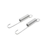 sourcing map 2pcs Métal 10,5cm Moto Pied de béquille latérale Ressort Ton Argent pour Honda CG125