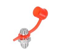 sourcing map 2Pcs Métrique 316 Acier Inox Droit Graisse Raccord M6 x 1mm Filetage Hydraulique Graisse Montage Accèsoires