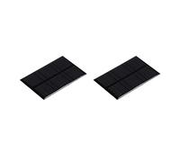 sourcing map 2pcs Mini Panneau Solaire Cellule 5,5V 120mA 0,66W 84,5x55,5mm | pour Bricolage Électrique Alimentation Projet