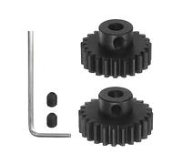 sourcing map 2pcs Mod 1 M1 Pinion Motor Ensemble Engrenages avec Hex Clé