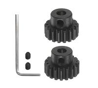 sourcing map 2pcs Mod 1 M1 Pinion Motor Ensemble Engrenages avec Hex Clé