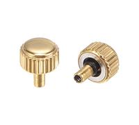 sourcing map 2pcs Montre Couronne SUS304 w Tête Longue Tige Outils 5x4mm