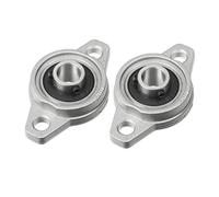 sourcing map 2pcs Palier Roulement KFL000 10 mm en alliage de zinc auto-alignant le roulement de bride de bloc d'oreiller