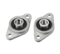 sourcing map 2pcs Palier Roulement KFL08 Alésage de 8 mm, roulement à bride de bloc d'oreiller en alliage de zinc, auto-alignement